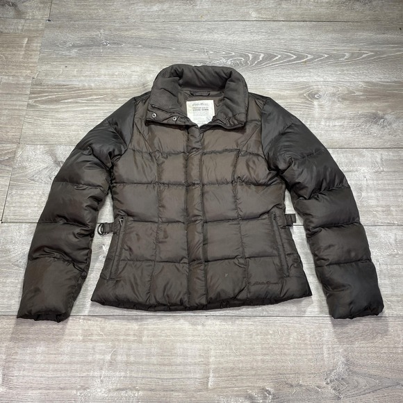 Eddie Bauer Jacket Womens Small Premium Goose Down Puffer Quilted Warm Coat - Picture 1 of 11